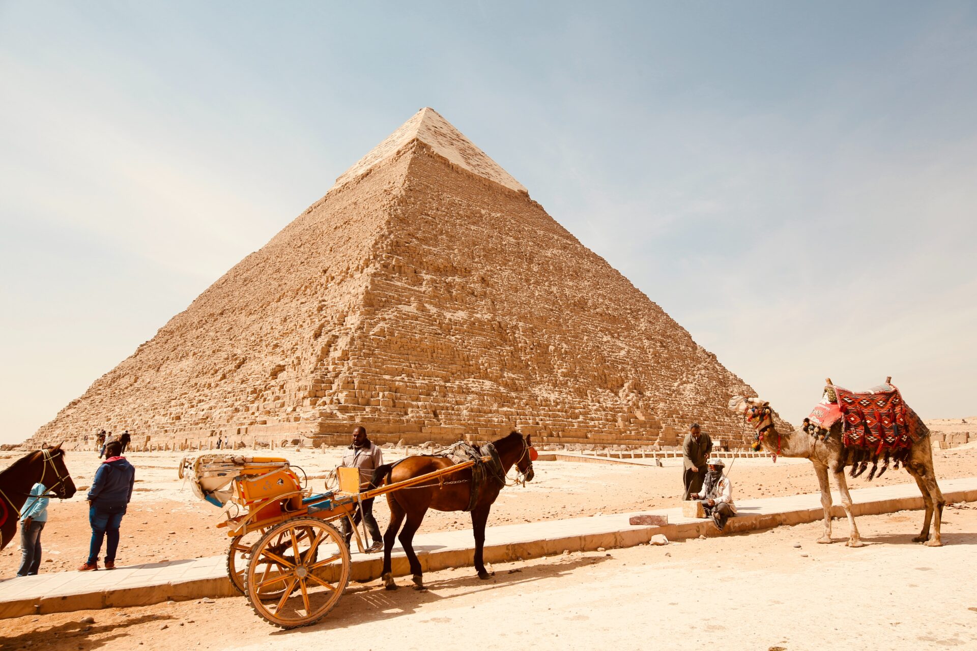 The pyramids of Giza